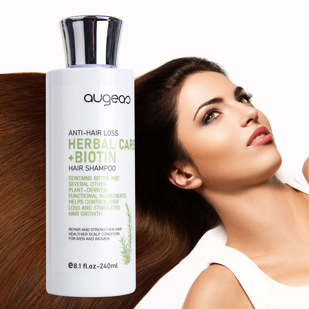 Чистый экологически чистый травяной шампунь против выпадения волос и