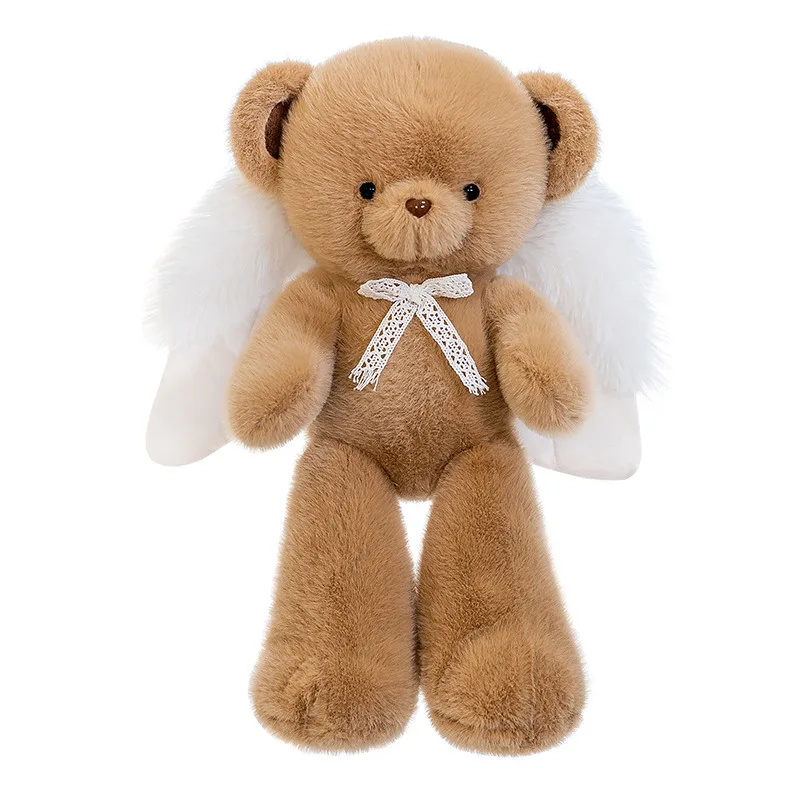 CHIQUE Hug Soft Teddy Bear Dolls Bear Toy Lead Angel Wings Cartoon Dream Angel Teddy Bear