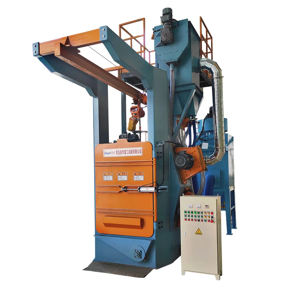 Hook shot blasting machine