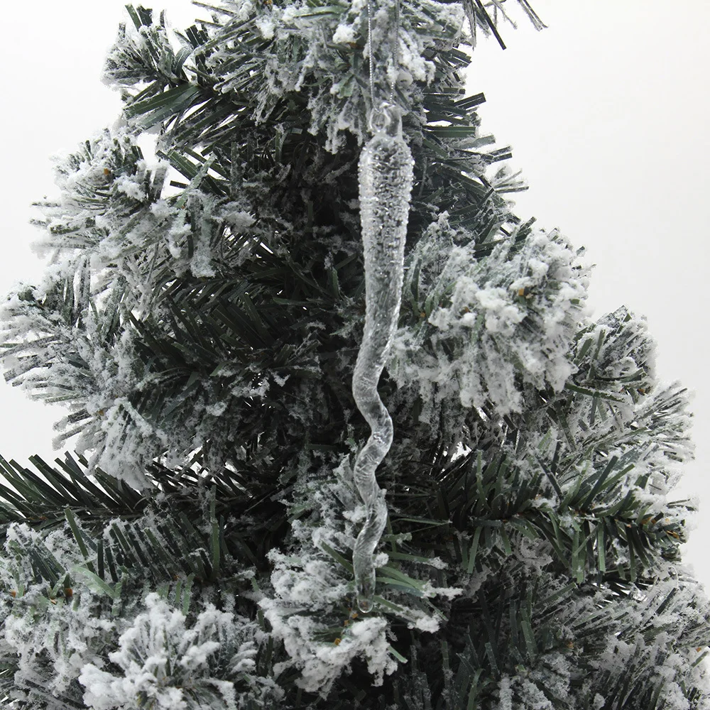 Glass Ice Bar Transparent Ice Bar Colorful Ice Bar Christmas Glass Hanging Glass Crafts For Holiday Display