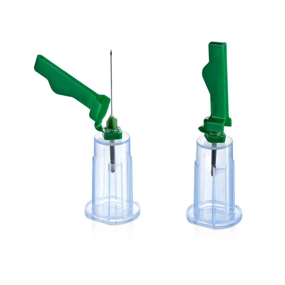 Medical disposable sterile blood vacutainer collection tube needle holder