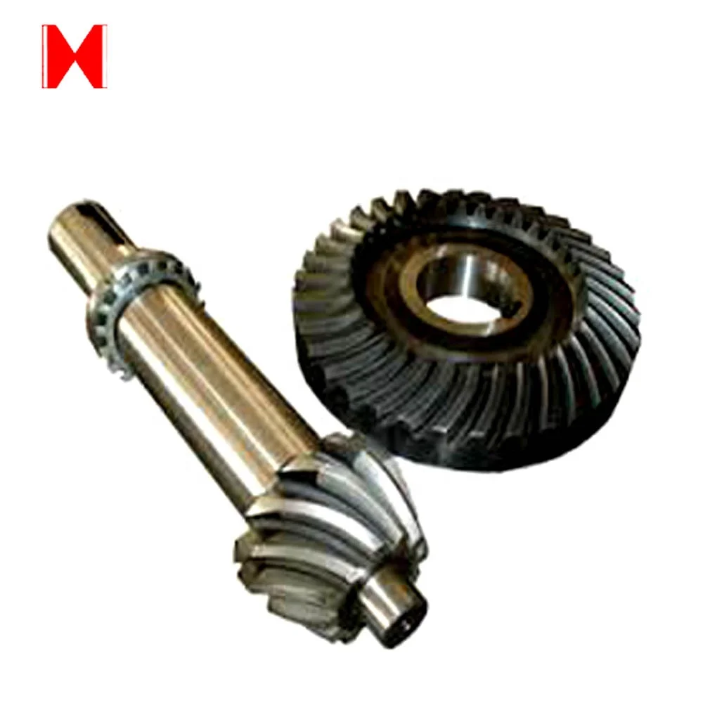 DIS Standard Steel Crown Wheel Pinion Spiral Bevel Gear Wheel