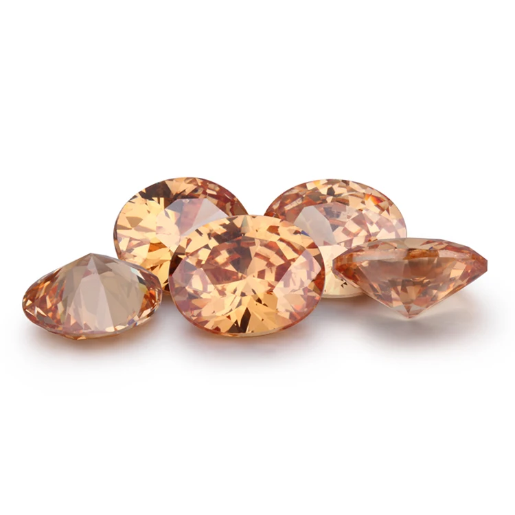 Hot Selling 4x3mm-14x10mm Pink CZ Stone Oval Shape Cubic Zirconia