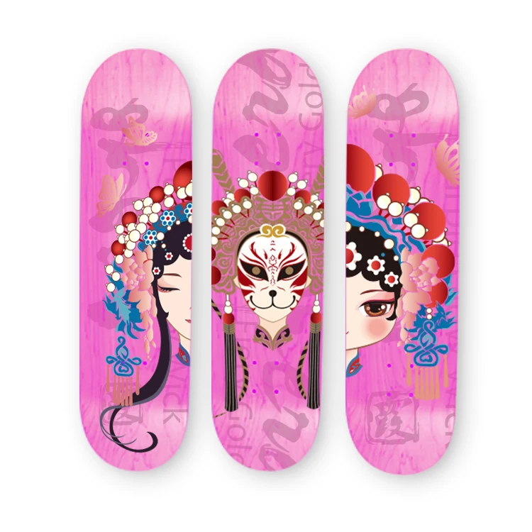 Skillful Manufacture Customized Heat Transfer Graphic Print Logo Skateboard Surface Custom Made In China Wholesale