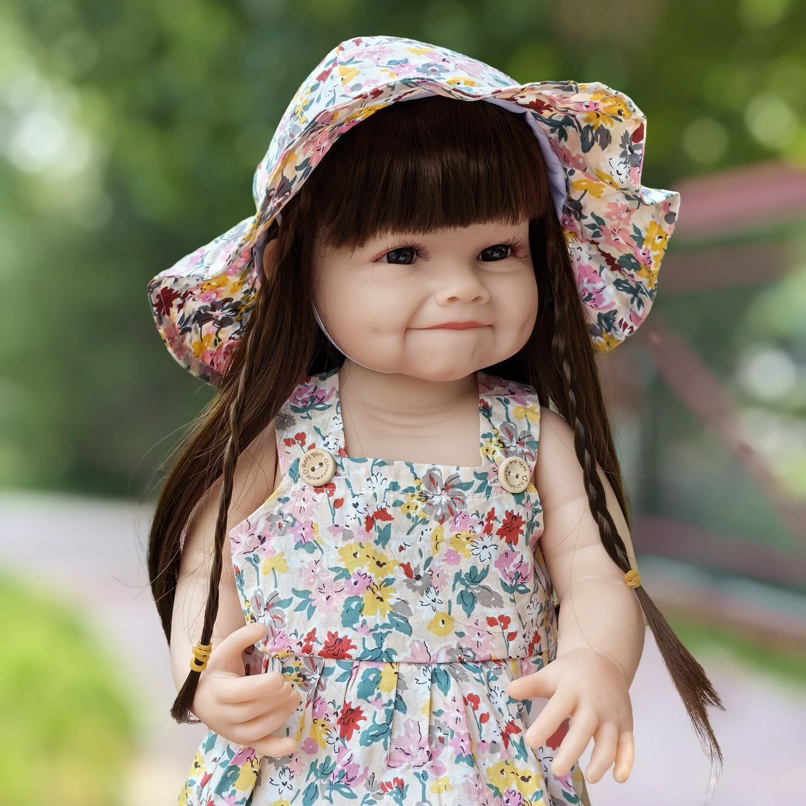 22 inches baby reborn dolls full silicone lifelike beautiful girl doll baby bath toy wholesale price