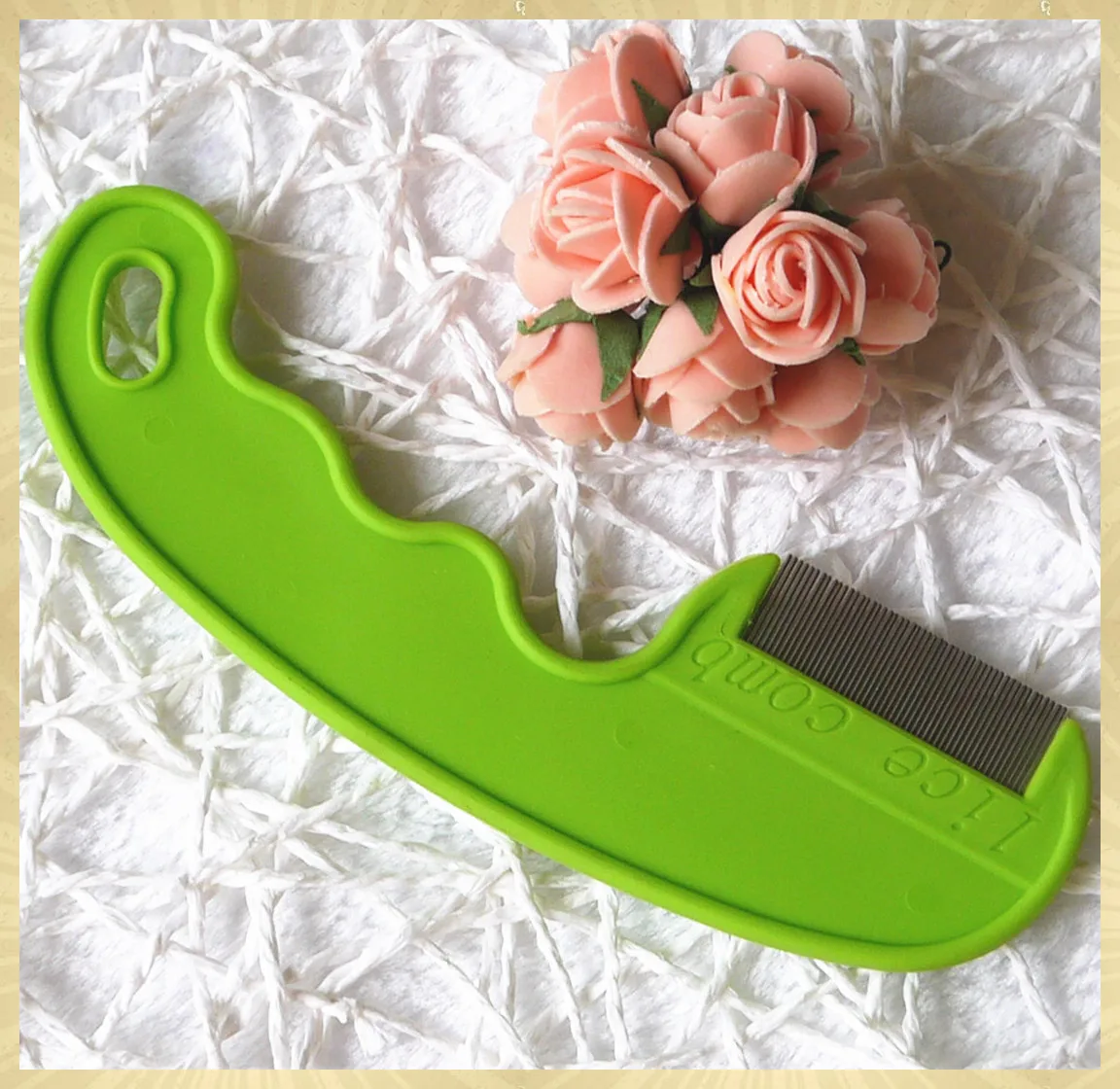 Уход за волосами для малышей, детей, взрослых, гребень для вшей и яиц Nit Louse Tick с короткими зубцами из нержавеющей стали