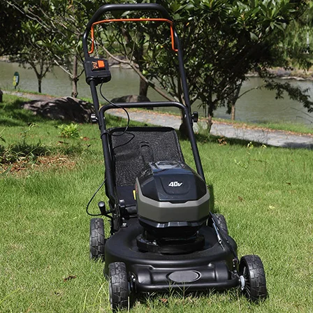 Landtop 40V 16inch Cheap Steel Deck Electric Lawn Mowers Grass Cutter Machine