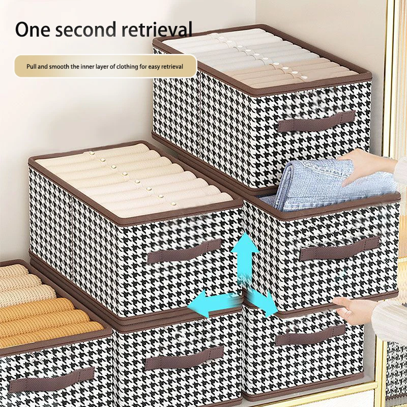 Hot Sale Large Capacity Clothes Organizer Non-woven Fabric Wardrobe Drawer Foldable Organizer Clothes Pants Jeans Storage Box