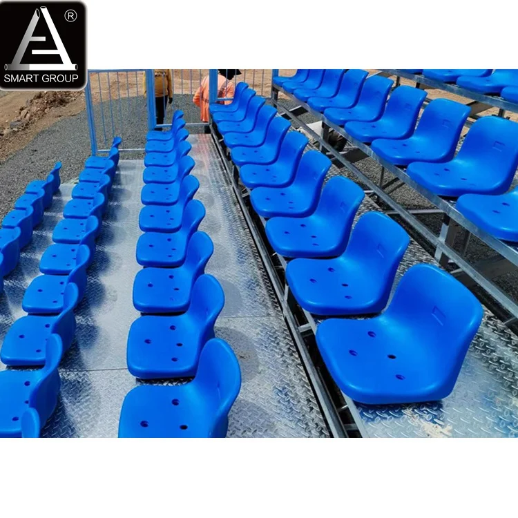 6 rows outdoor metal grandstand sport bleachers tribune chair for football
