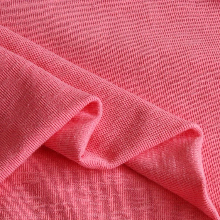 9123# 94% cotton 6%spadex knitted bamboo knit fabric telas de algodon for  T-shirt fashion