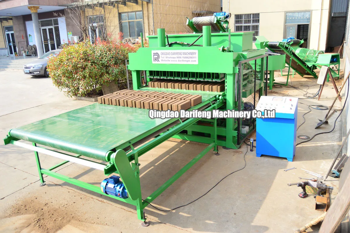 Darifeng brick machine price DF10-10 compressed and stabilized earth brick machine fully automatic clay bricks making machine