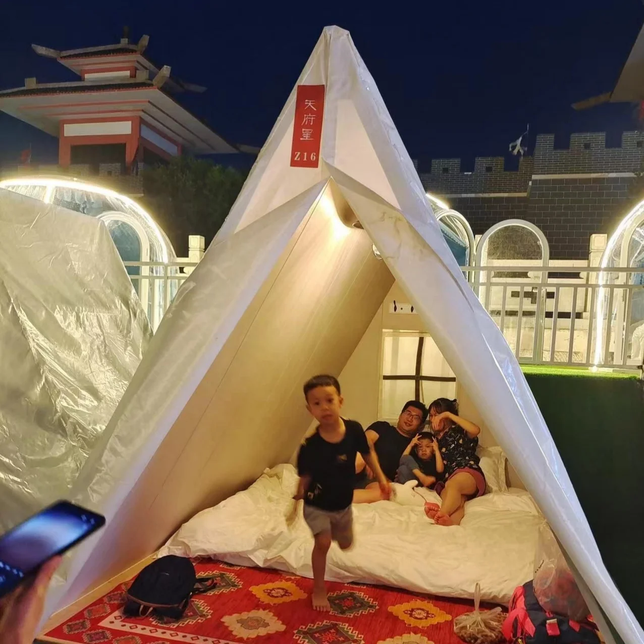 Olive green waterproof canvas made Rain-proof waterproof windproof cold proof heavy duty canvas tent olive green color canvas ou