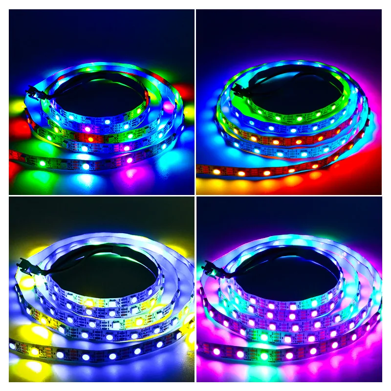 12V ws2812b addressable rgb led strip digital rgbic led products waterproof ws2811 ws2812b led light strip