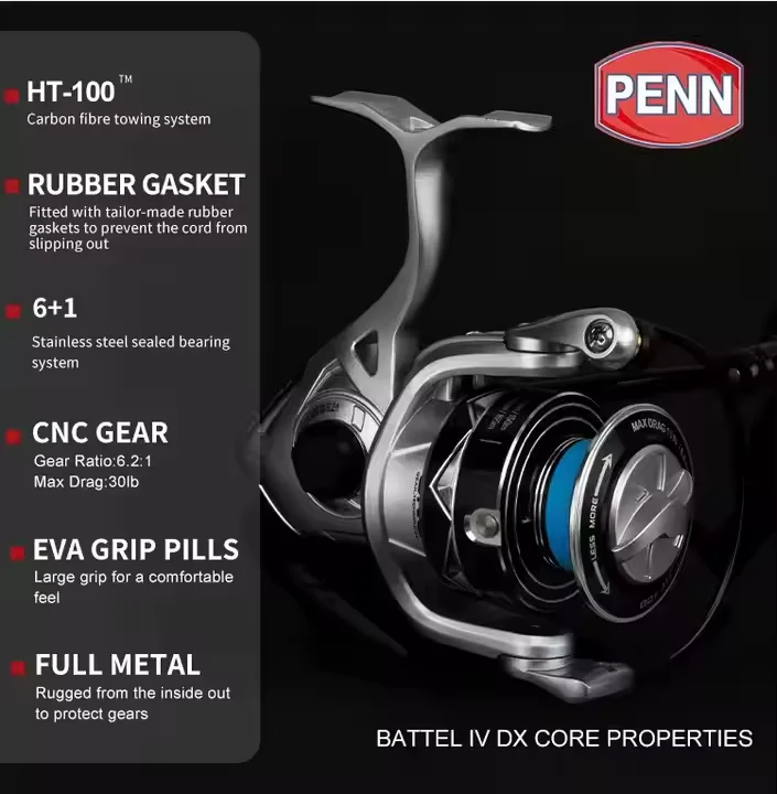 PENN Battle BTL IV 3000 - 10000 Новая Мощная морская вода