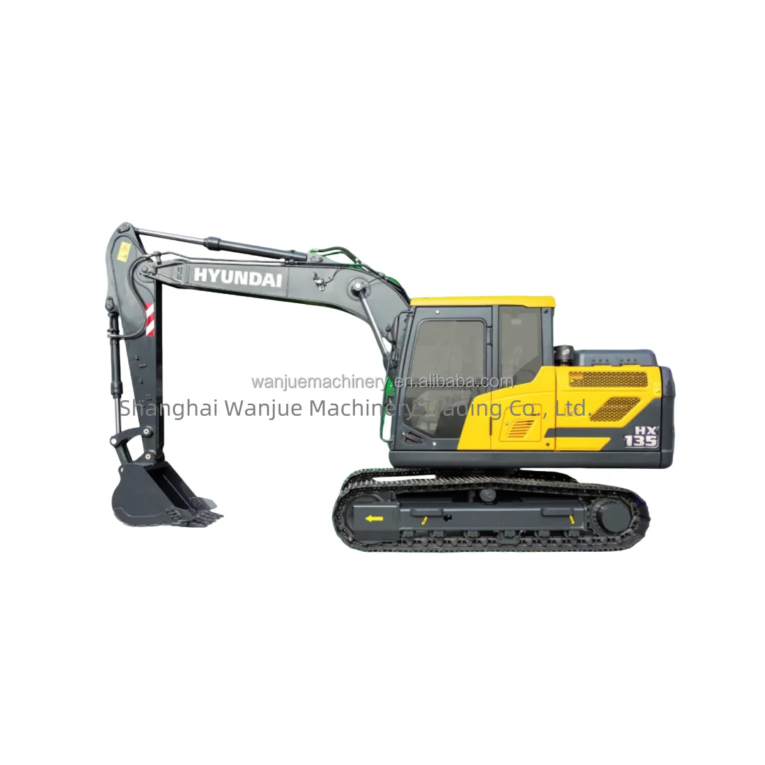 Горячий Новый Hyundai HX135 13-тонный экскаватор с двигателем Cummins гидравлическая машина