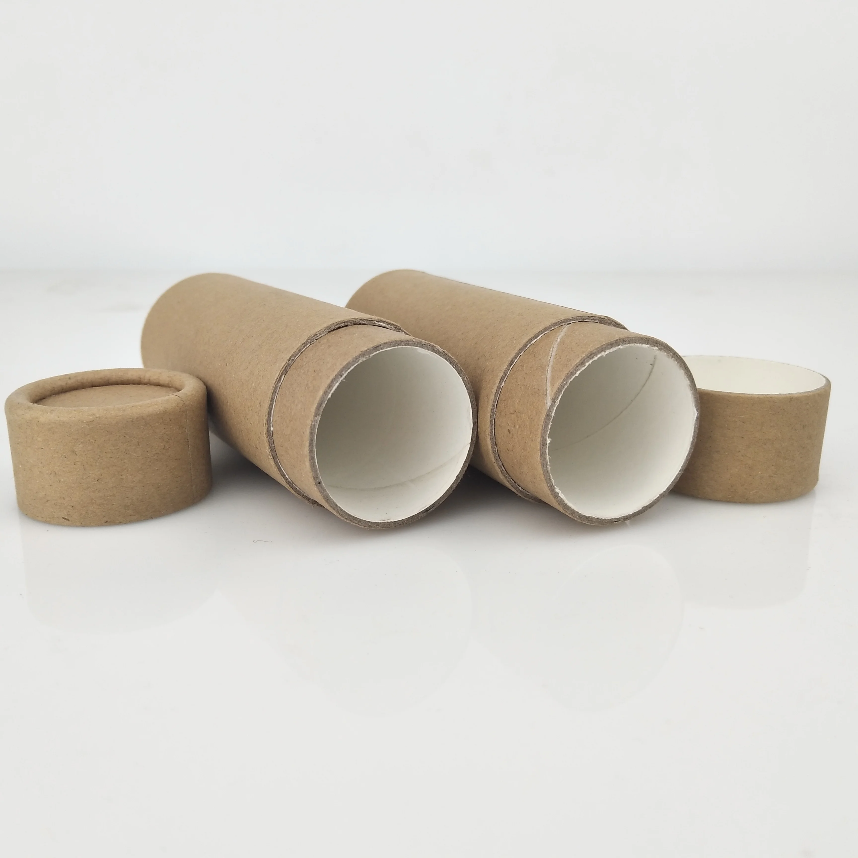 2 oz biodegradable cardboard push up paper deodorant tube with wax paper