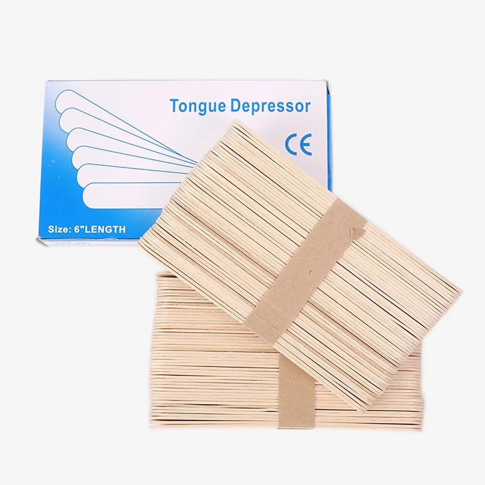Biomaser Wood Tongue Depressor tattoo Tattoo Accessories Body Removal Sticks Waxing Disposable Sticks