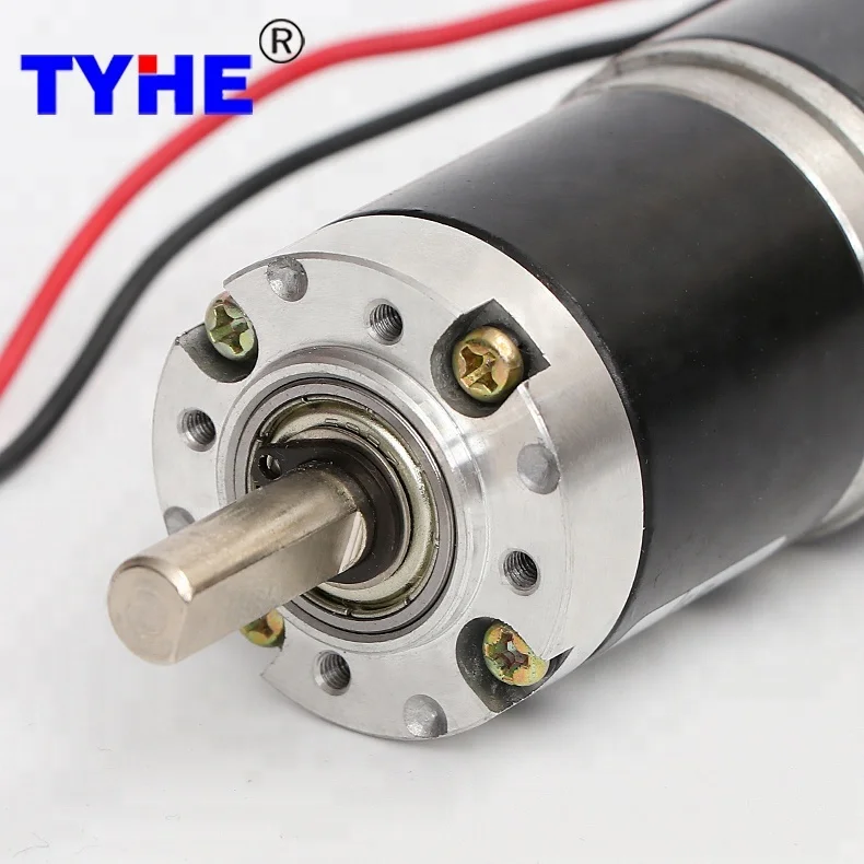 Завод товаров 36mm 24 вольт 8 мм вал 50kg.cm крутящий момент стали или пластиковые передачи dc планетарного двигателя передач с