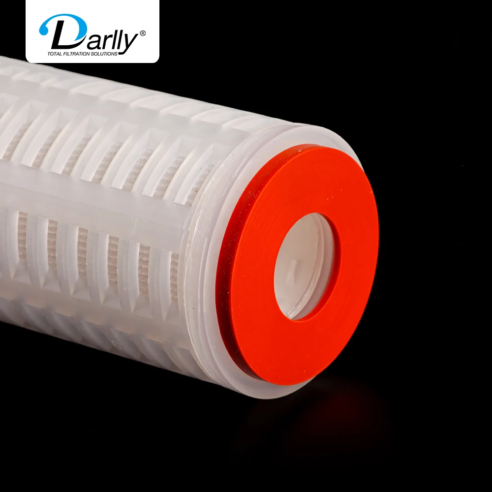 Good feedback Pre filtration of industrial process water pp shell Glass fiber membrane filter cartridge