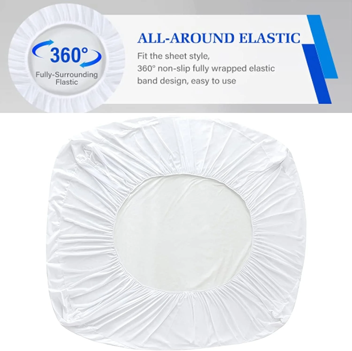 100% Jersey Knitted Fabric Soft And Comfortable Mattress Cover Waterproof premium twin Mattress Protector