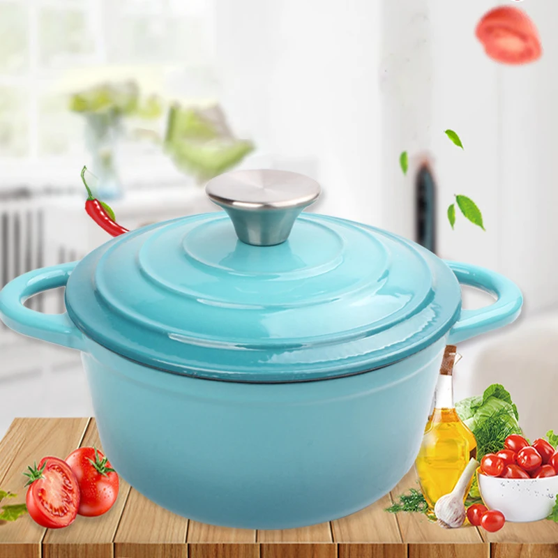 Cookware Cast Iron Casserole for Soup Cooking Pots Cast Iron Enamel Cast Iron Saute Pan with Lid