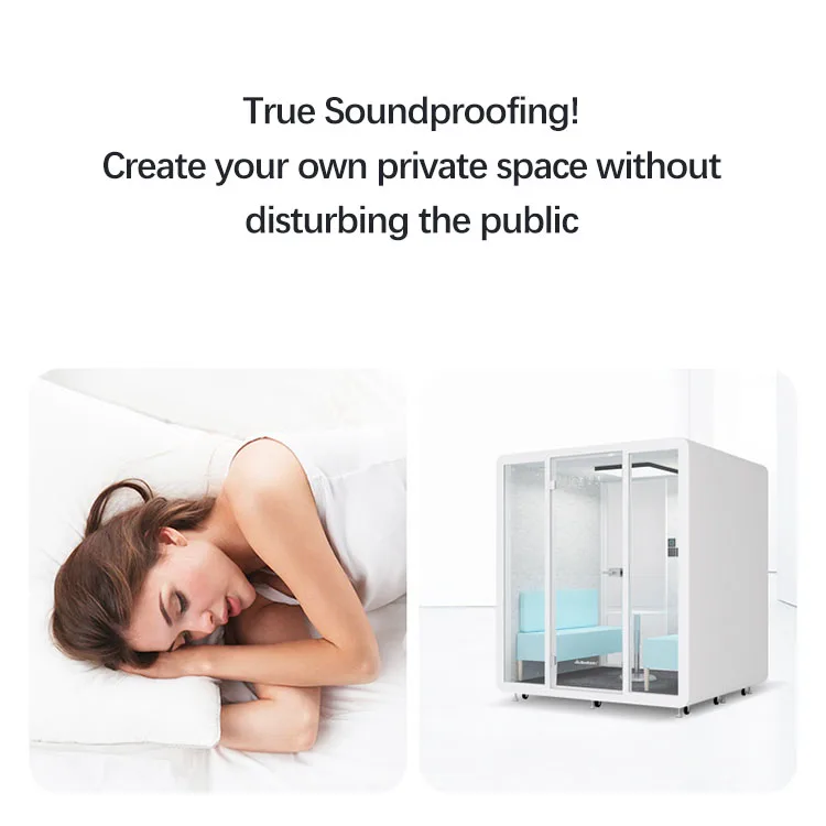 Giantsmade Modern Simplicity Booth Noise Isolation Cabin Soundproof Office Pod Office Meeting Pod