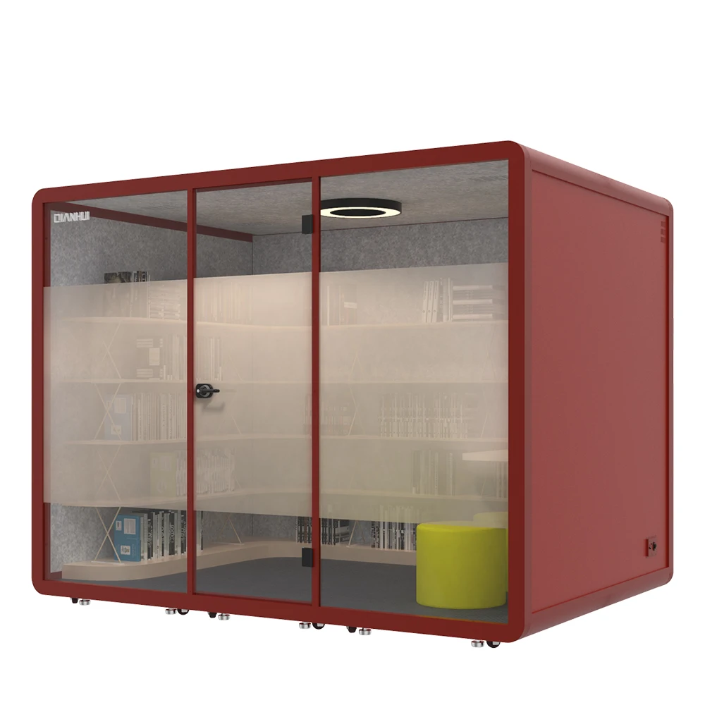 15.65CBM Movable music acoustic phone booth could be used in the music industry made by Thickened aluminum profile