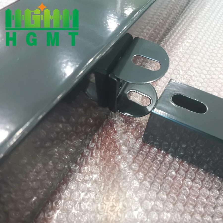 6 Ft Outdoor Garden Security Square Tube Designs Modern Wrought Iron Zinc Steel Tubular Perimeter Fence Panel