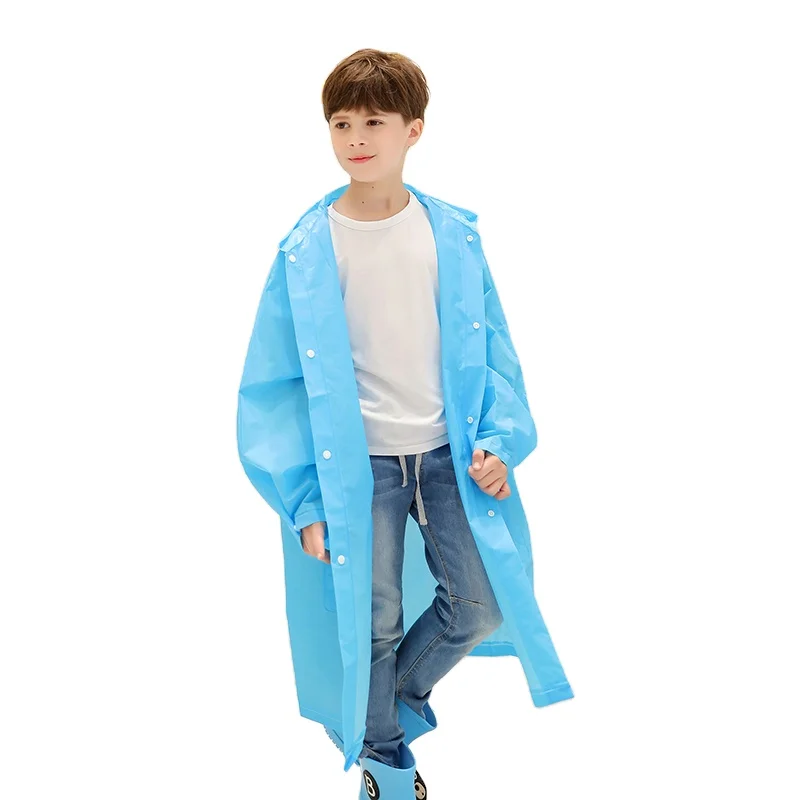 factory price reusable rain poncho raincoat for kids eva raincoat