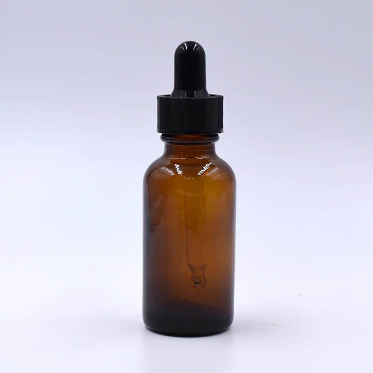 Amber 15ml 30ml 60ml 120ml boston round glass dropper bottle 1oz 2oz 4oz 8oz 16oz essential oil bottles