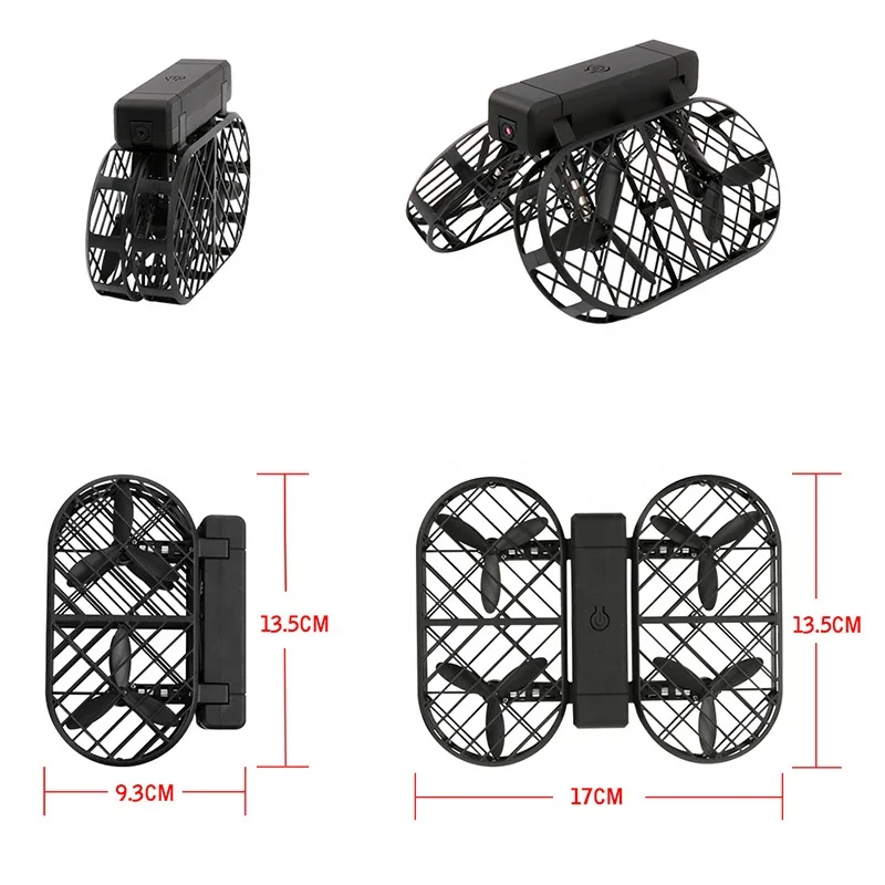 DWI Dowellin D7 Portable Foldable Arms WIFI Selfie 720p Mini Drone Camera With Altitude Hold