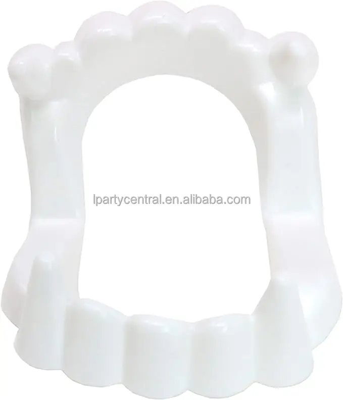 LP Skeleteen White Sharp Vampire Fangs  Dracula Monster Teeth for Party  Favors and Supplies