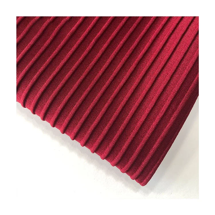 
SHINEDE 2020 Textile stripes knitting jacquard design fabric for popular dress clothes 