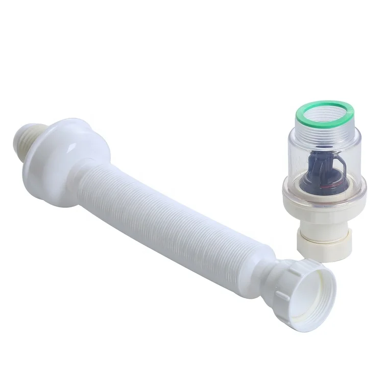 Customized 2-3mm Thickness Odor-Proof PVC Flexible Filter Drain Hose For Sink Counter Washbasin