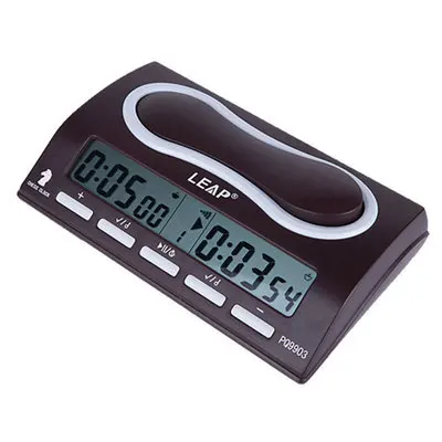 wholesale custom Durable Large LCD Display Chess Clock Brown Beautiful Luxury Professional Chess Timer