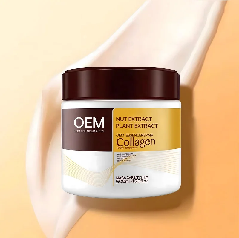 OEM ODM Professional Repairing Dry Damaged Hair Mask Treatment Customized Logo Best Seller Collagen Membrane Argan Oil Hair Mask