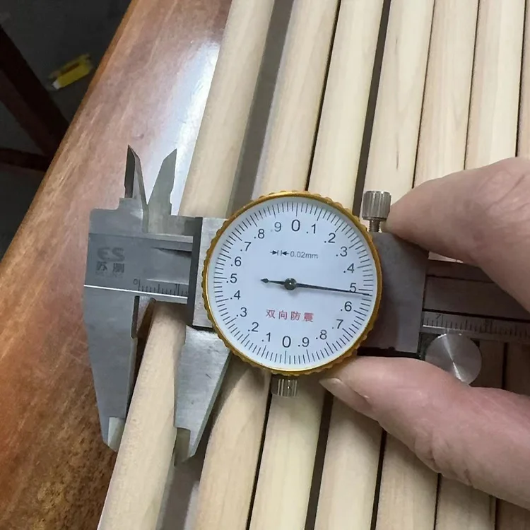 Wholesale DIY accessories wooden round stick wooden rod birch wood log stick for yoga wardrobe furniture