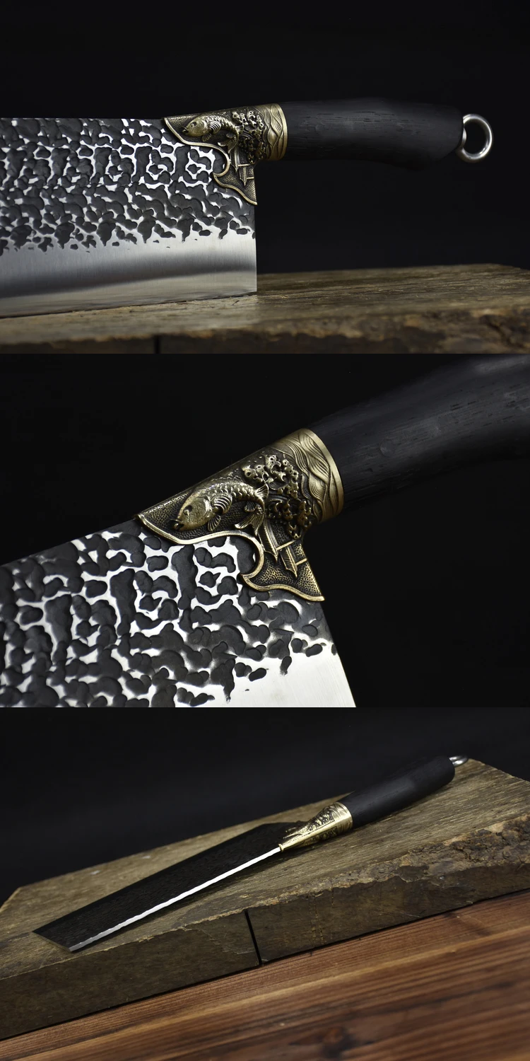 Yangjiang hot push Damascus knife forging knife vg10 stainless steel 5-piece kitchen knife set