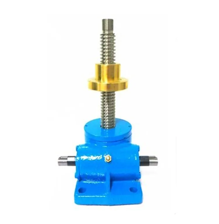 Platform SWL screw lift worm gear and worm and wormwheel vertical flange copper nut electric hand shaking accessories