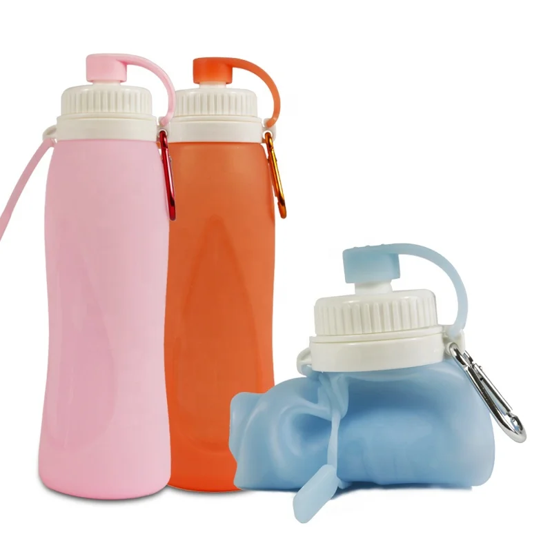 Best Custom Logo Silicone Collapsible Water Bottle