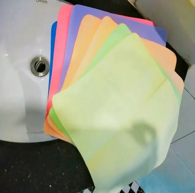 CE Eco Face Cloth Clean Ultra Soft Towel Makeup Remover White Synthetic Shammy Chamois PVA Beauty Facial Cleansing Sponge Cloth