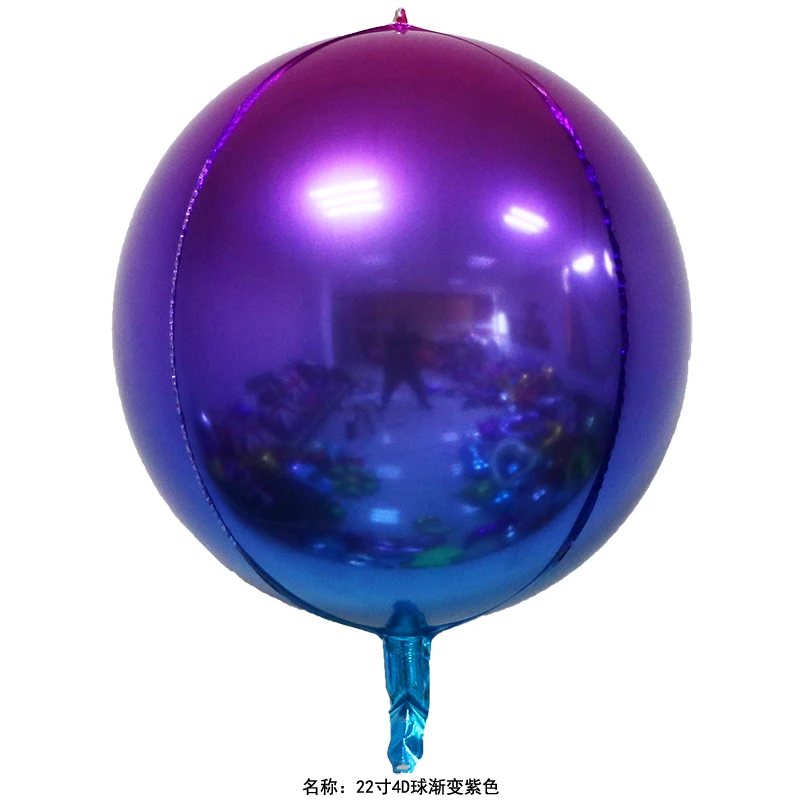 Самая последняя конструкция 22 дюймов 4d globos al por mayor воздушный шар с равномерным наклоном 4D круглый воздушные шары из фольги для вечеринки