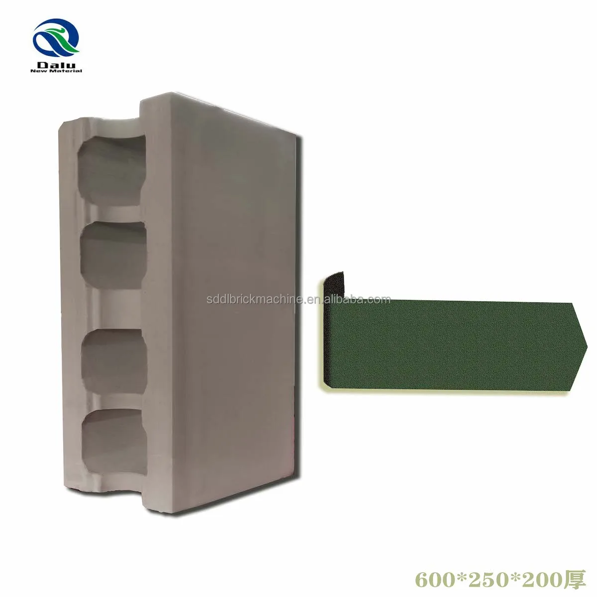 200mm thickness gypsum block china fully automatic hydraulic concrete cement hollow interlocking paver brick block