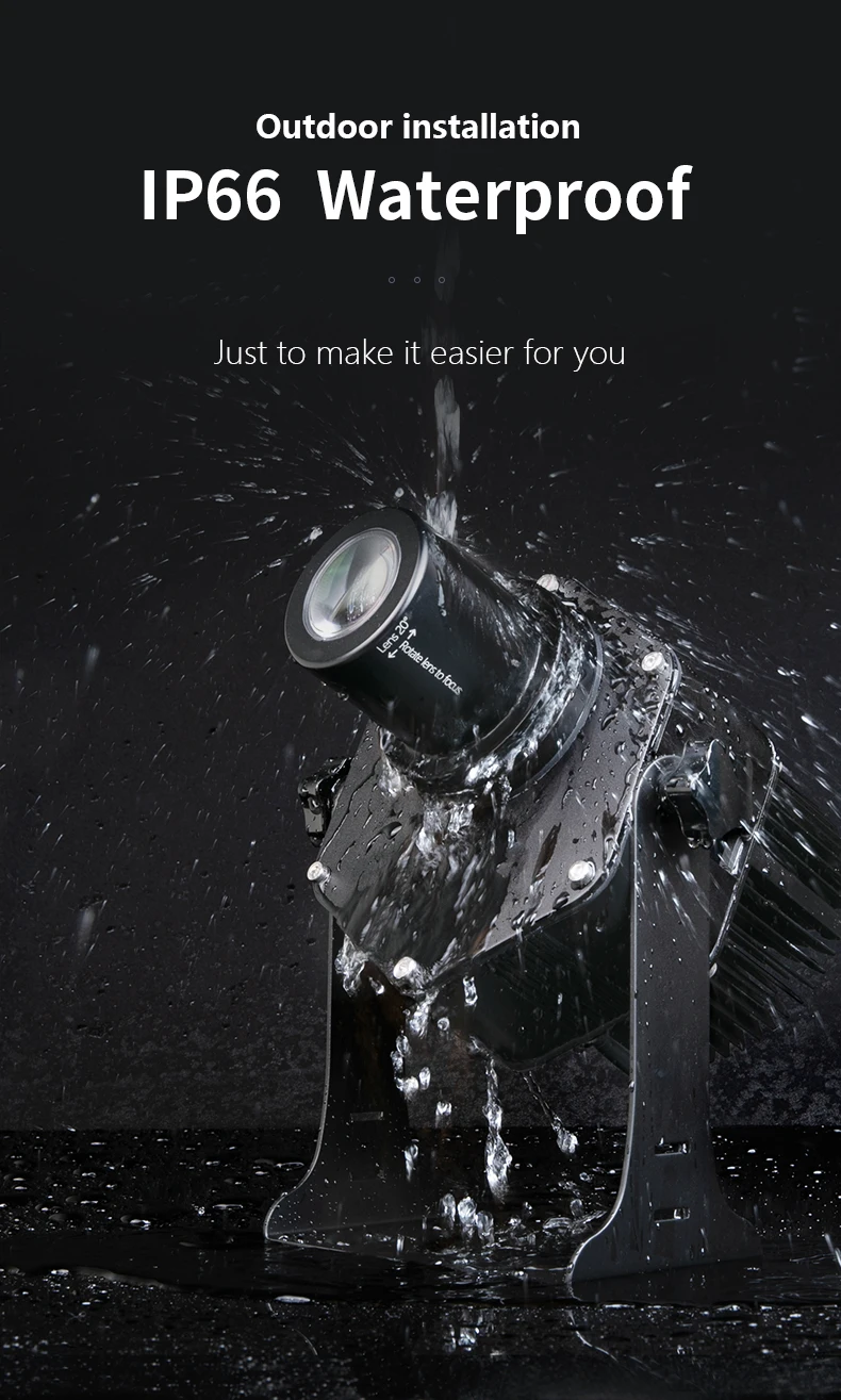 Waterproof Advertising Gobo Projector Light Customize Logo Projector Floor Lamp CE Certification 150W IP65 Outdoor