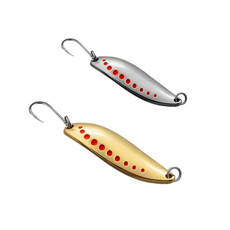 Factory Outlet Spoon Lure Fishing Gold/Silver Spoon Lure High Quality Metal Fishing Lure For Outdoor Fishing
