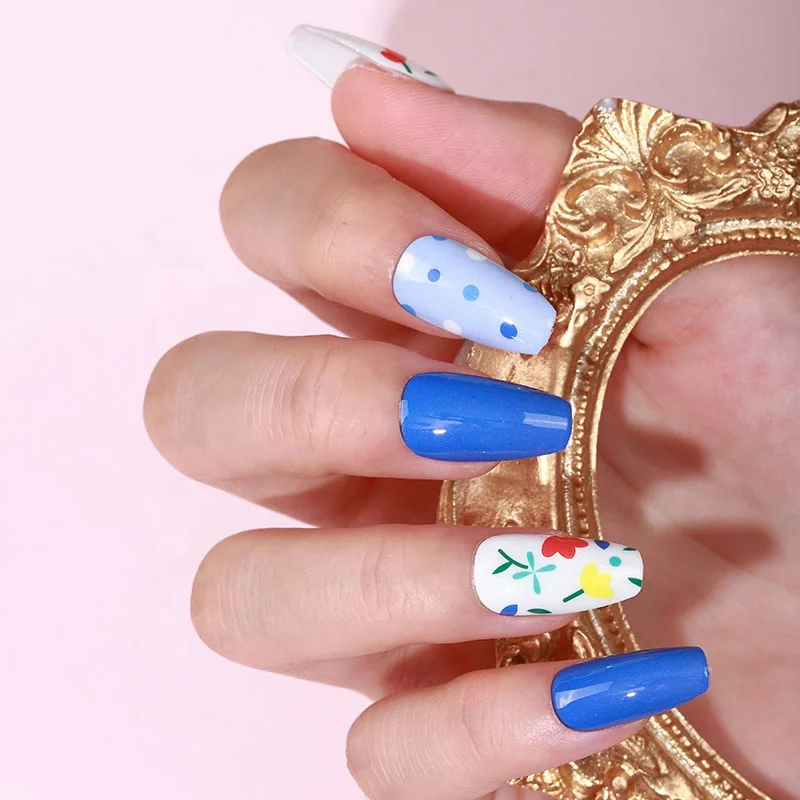 NEW IN 2023 Valentine Nail Wraps Polish Strips Cheap Wholesale Nail Gel Wraps Black Customized Mouse Nail Stickers