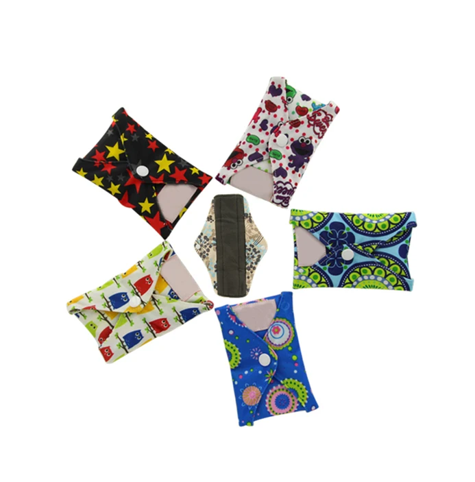 New Design menstrual pads reusable sanitary pad individually wrapped bamboo cloth sanitary pads