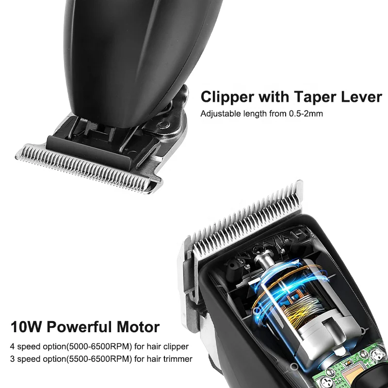 LM2027 hair trimmer Barber Shop Salon cordless All Metal 0 Mm rechargeable low noise new hair clippers set professional