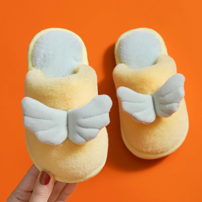 Indoor Slippers Warm Plush Home Slipper Anti Slip Autumn Winter Shoes House Floor flats Fur Slippers