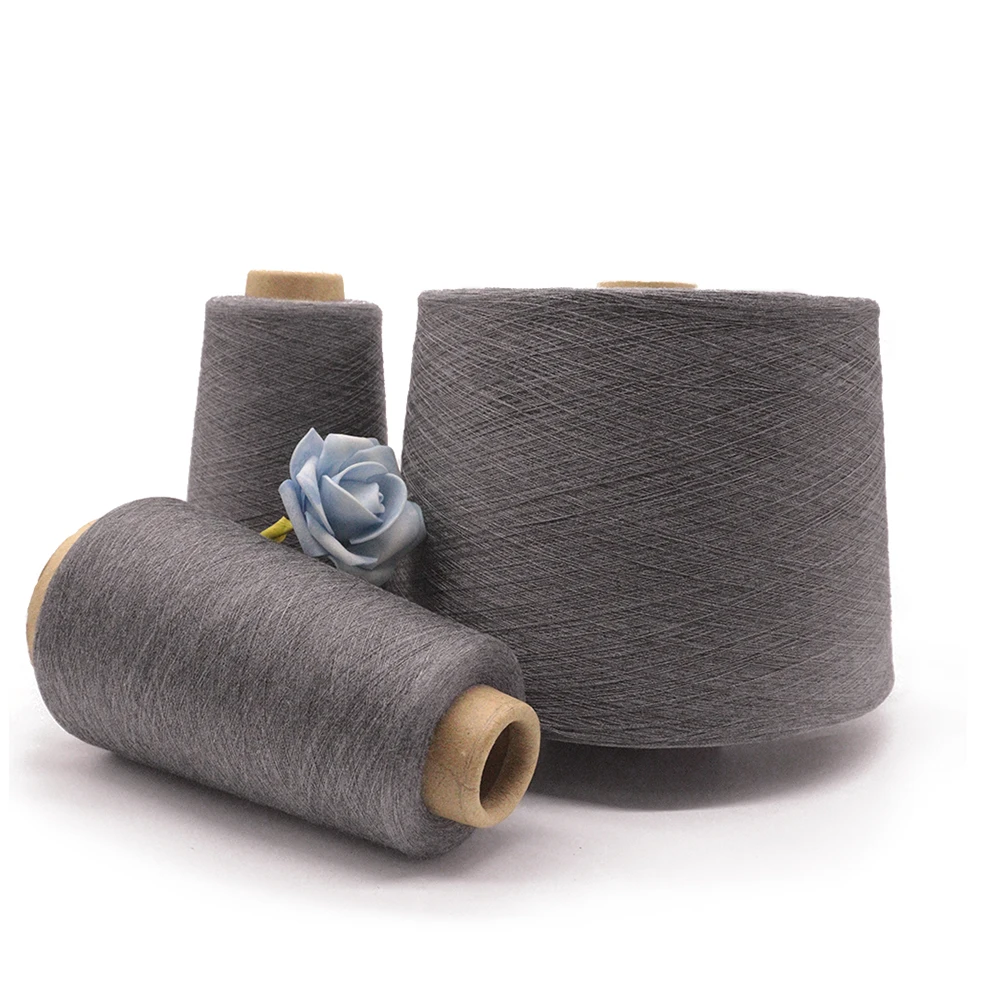 Прямая Заводская поставка меланжевое кольцо пряжа 40S 1/7 65% из смешанного материала непрерывная